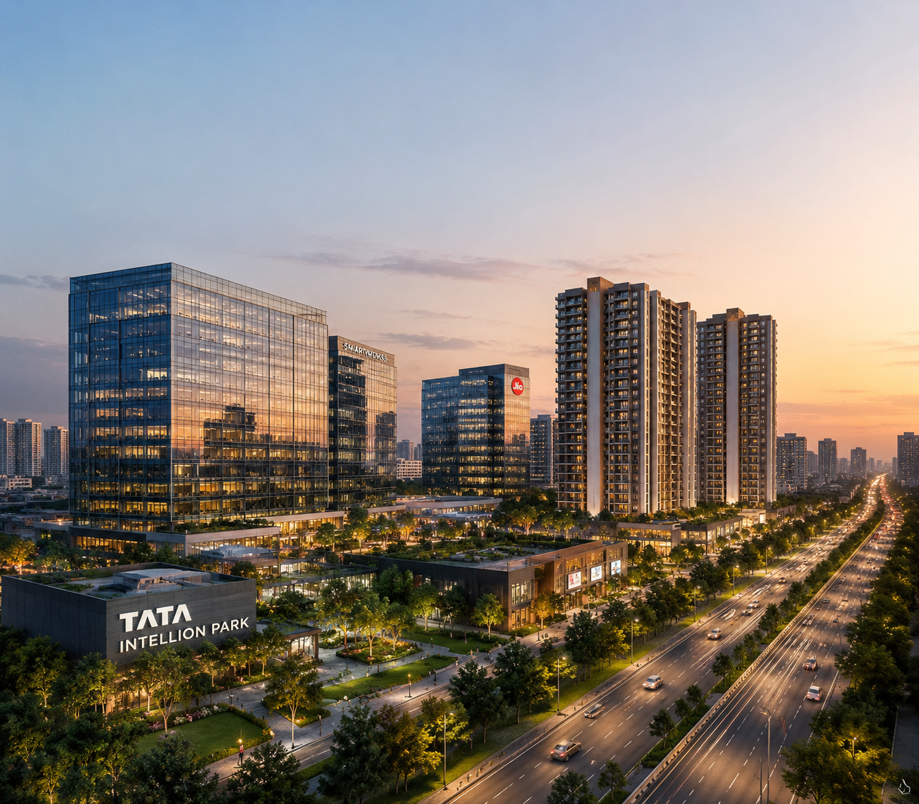 Tata ORBIS 3 BHK Floor Plan